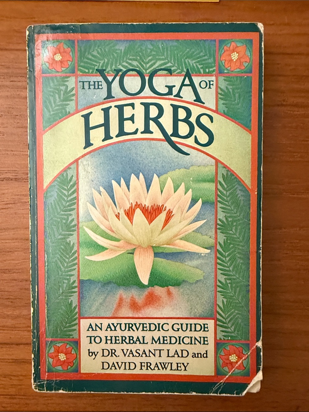 The Yoga of Herbs Hardcover Art Print - Green and Cream Botanical Cover